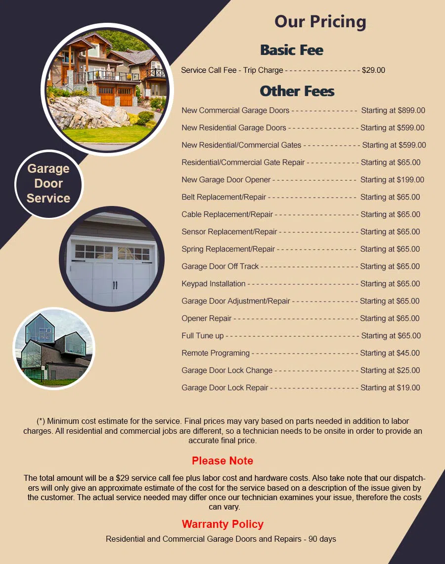 Garage Door Mobile Service La Grange, KY 502-264-9130